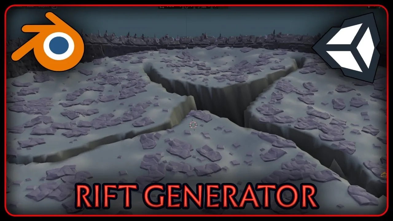 RIFT, a cracked rocky landscape